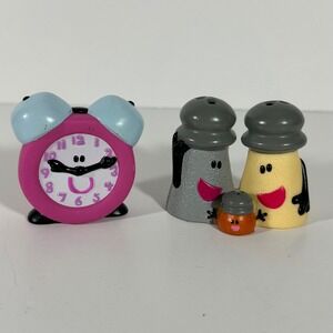 Vintage 1998 Blues Clues Tyco Figures Tickety Tock Mr Salt Mrs Pepper Paprika
